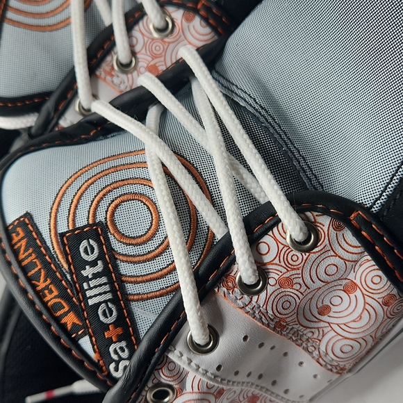 Dekline black orange white skater Sneaker Shoes Size 7 - Picture 7 of 7